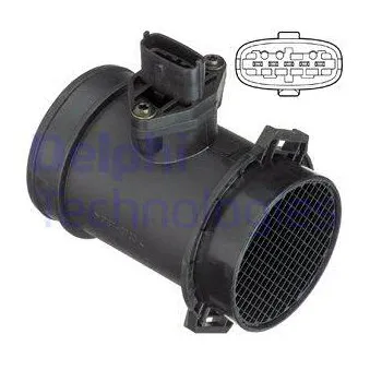Débitmètre de masse d'air DELPHI AF10375-12B1