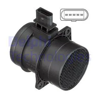Débitmètre de masse d'air DELPHI AF10407-12B1