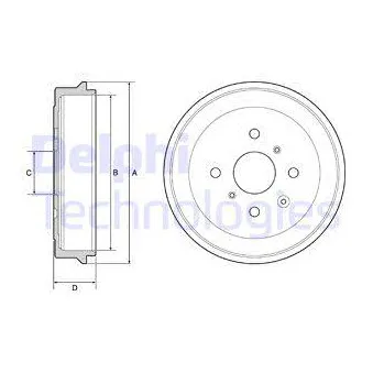 Tambour de frein DELPHI BF506