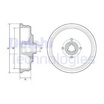 Tambour de frein DELPHI BF510