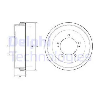 Tambour de frein DELPHI