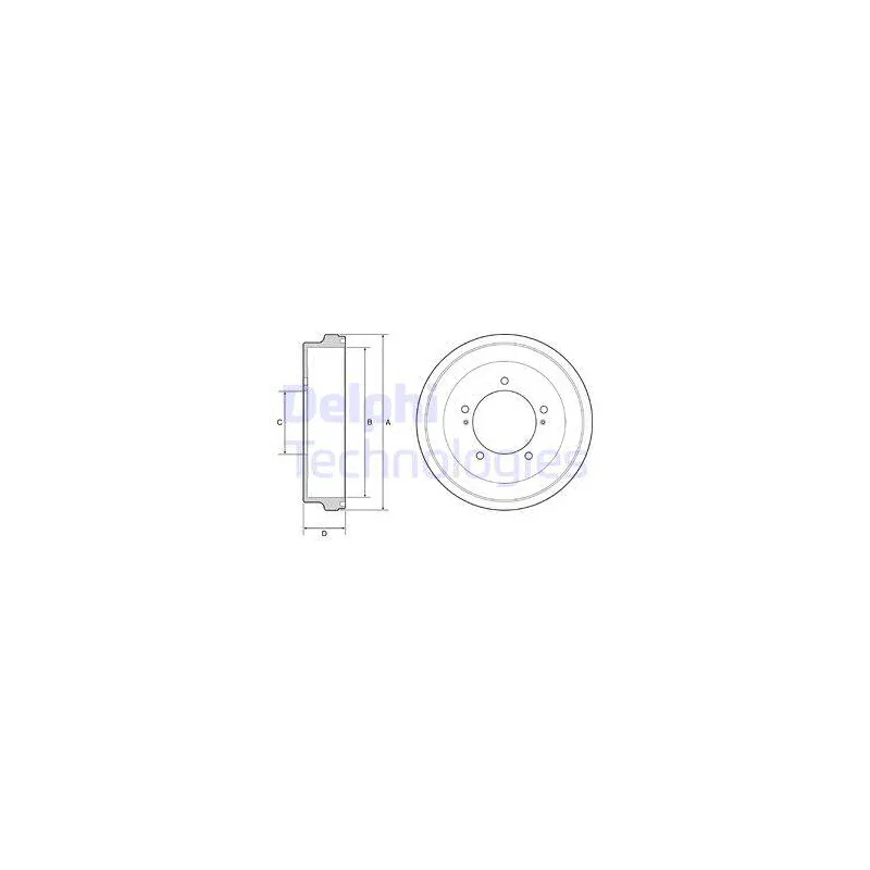 Tambour de frein DELPHI BF512