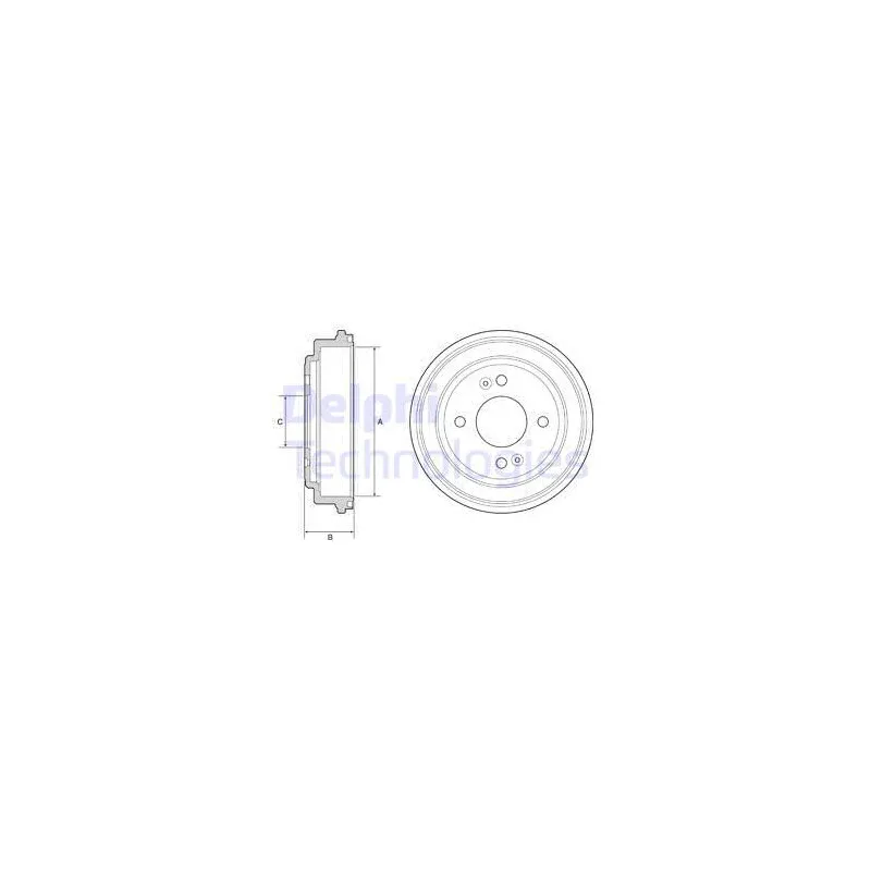 Tambour de frein DELPHI BF551