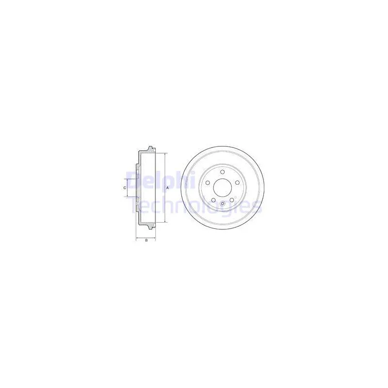 Tambour de frein DELPHI BF556