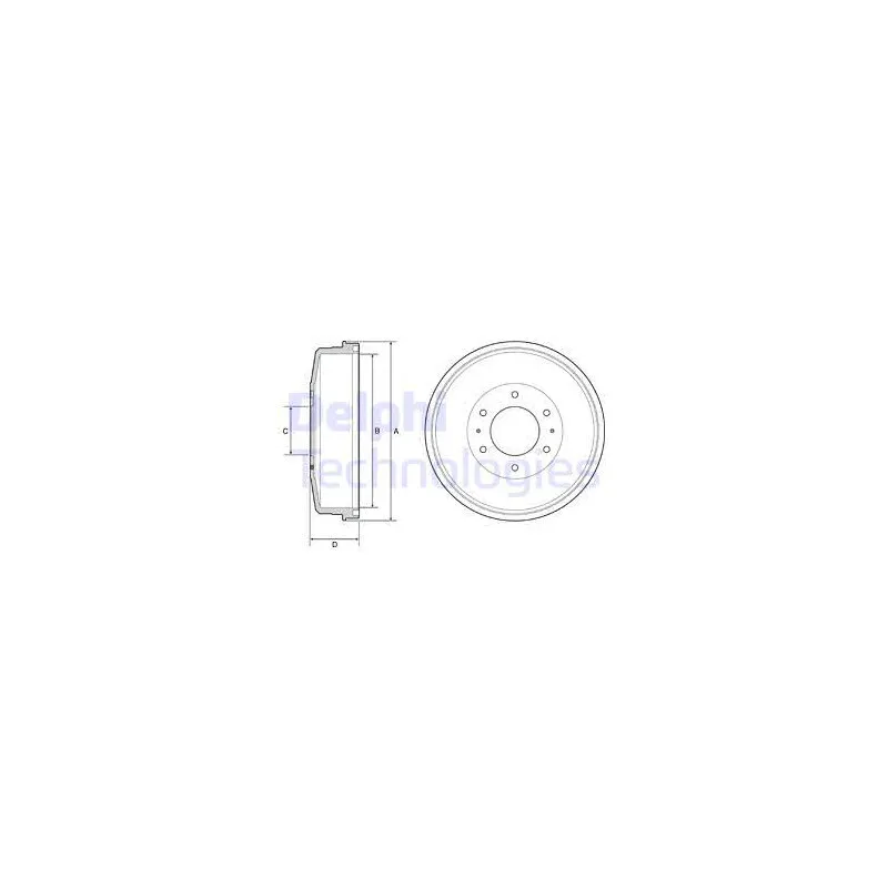 Tambour de frein DELPHI BF559