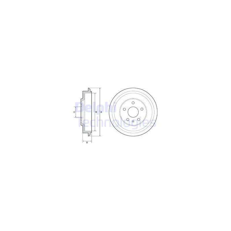 Tambour de frein DELPHI BF561