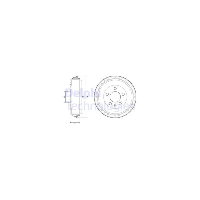 Tambour de frein DELPHI BF563