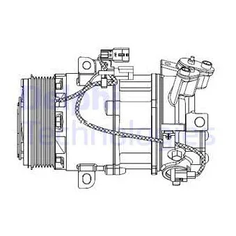 Compresseur, climatisation DELPHI CS20550