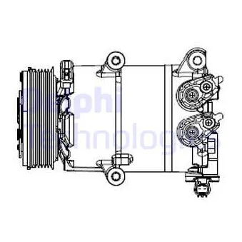 Compresseur, climatisation DELPHI CS20553