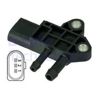 Capteur, pression des gaz échappement DELPHI DPS00002