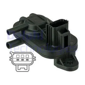 Capteur, pression des gaz échappement DELPHI DPS00010