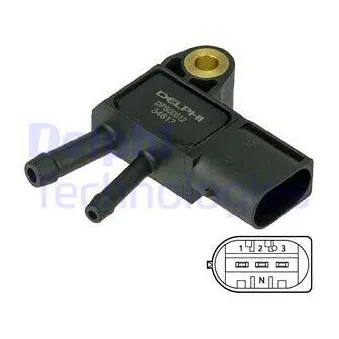 Capteur, pression des gaz échappement DELPHI DPS00012