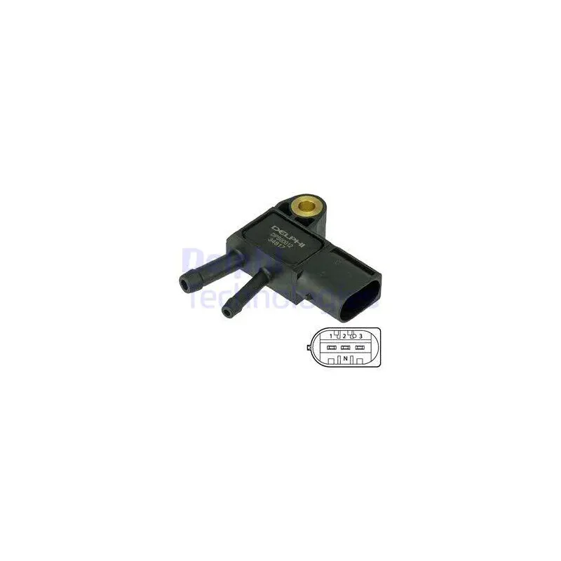 Capteur, pression des gaz échappement DELPHI DPS00012