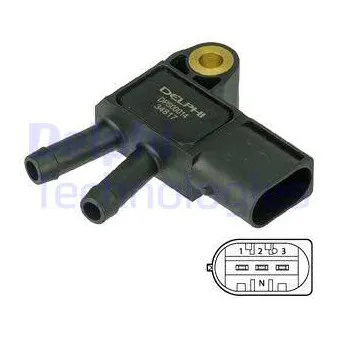 Capteur, pression des gaz échappement DELPHI DPS00014