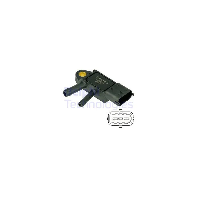 Capteur, pression des gaz échappement DELPHI DPS00021