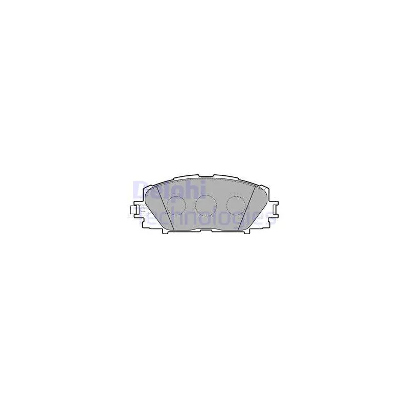 Jeu de 4 plaquettes de frein avant DELPHI LP3273