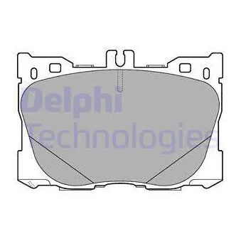Jeu de 4 plaquettes de frein avant DELPHI LP3276