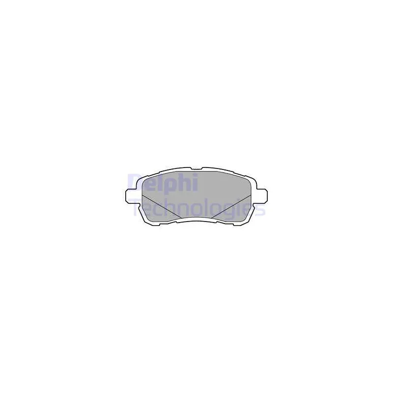 Jeu de 4 plaquettes de frein avant DELPHI LP3279