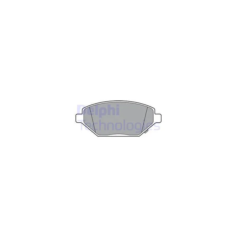 Jeu de 4 plaquettes de frein avant DELPHI LP3301