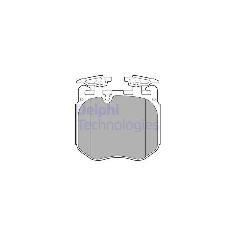 Jeu de 4 plaquettes de frein avant DELPHI LP3304