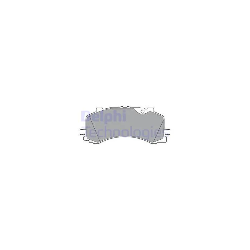 Jeu de 4 plaquettes de frein avant DELPHI LP3307