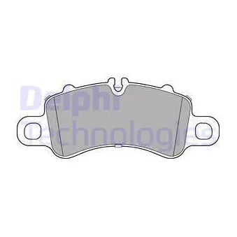 Jeu de 4 plaquettes de frein avant DELPHI LP3308
