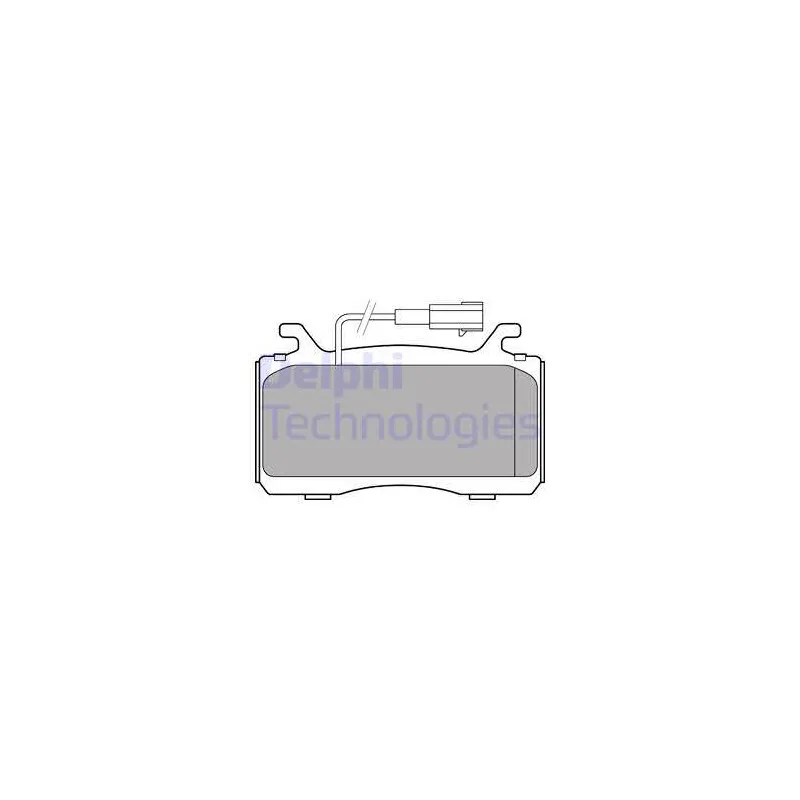 Jeu de 4 plaquettes de frein avant DELPHI LP3310