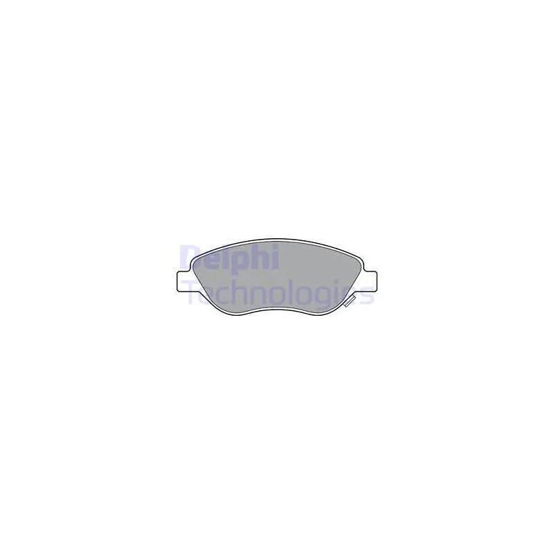 Jeu de 4 plaquettes de frein avant DELPHI LP3360