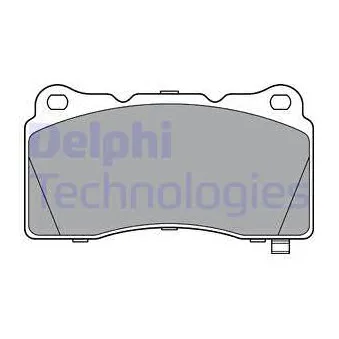 Jeu de 4 plaquettes de frein avant DELPHI LP3362