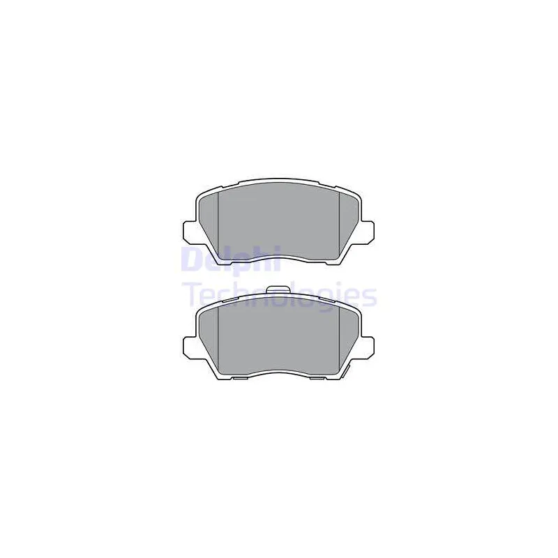 Jeu de 4 plaquettes de frein avant DELPHI LP3363
