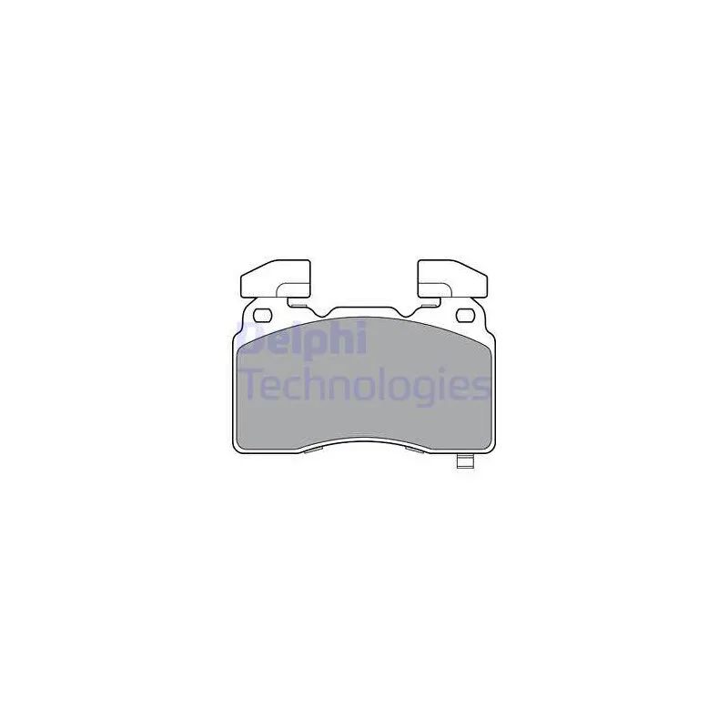 Jeu de 4 plaquettes de frein avant DELPHI LP3366