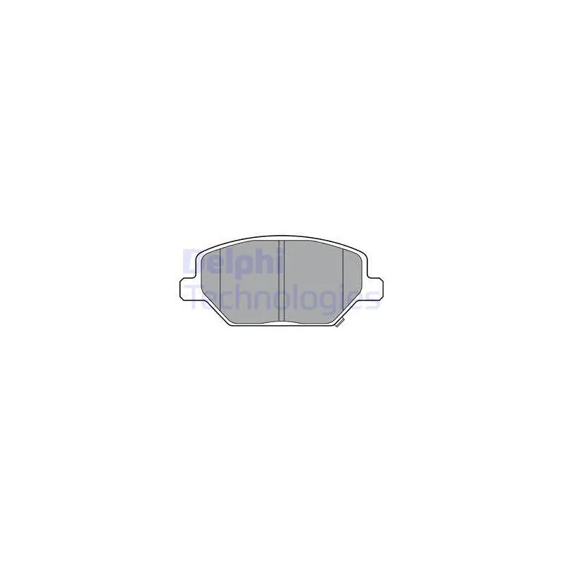 Jeu de 4 plaquettes de frein avant DELPHI LP3371