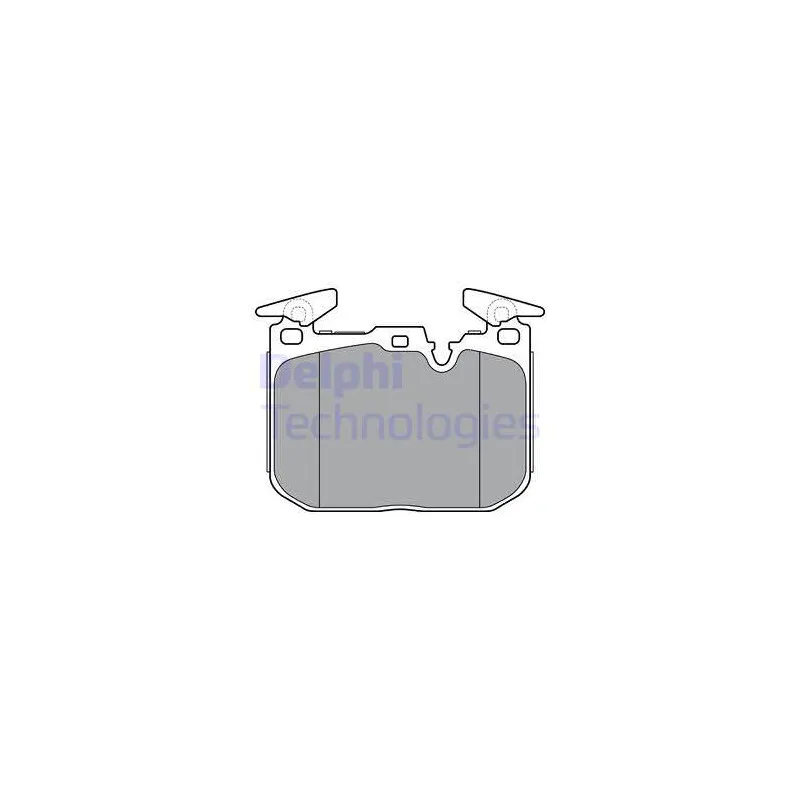 Jeu de 4 plaquettes de frein avant DELPHI LP3383