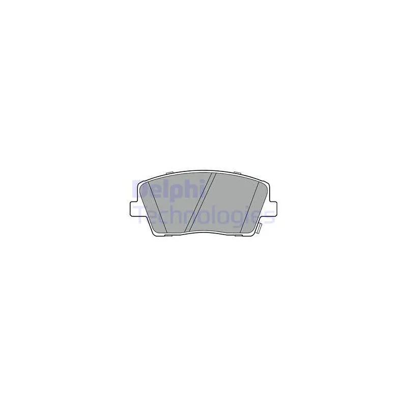 Jeu de 4 plaquettes de frein avant DELPHI LP3390