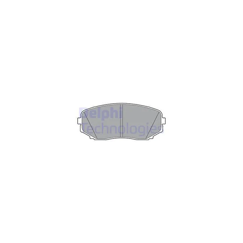 Jeu de 4 plaquettes de frein avant DELPHI LP3399