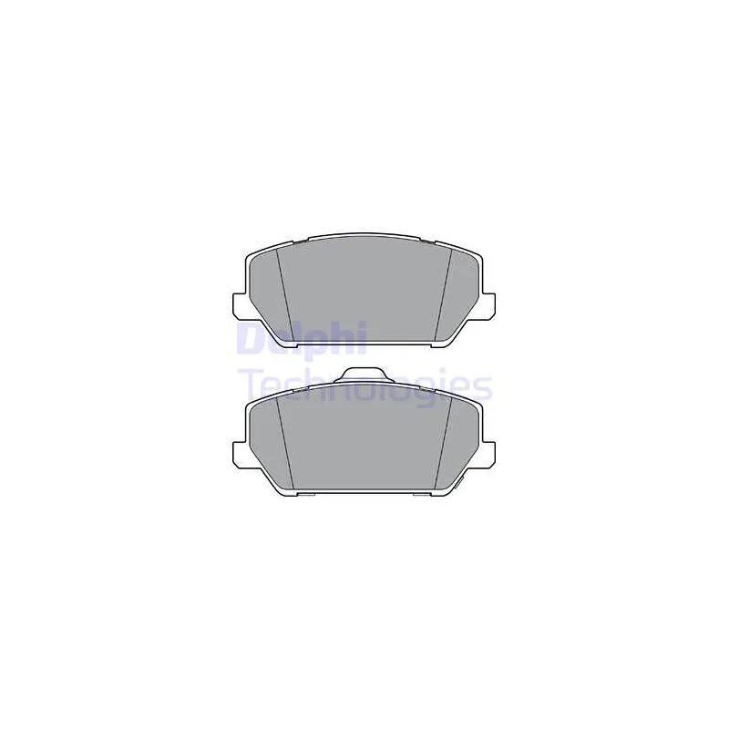 Jeu de 4 plaquettes de frein avant DELPHI LP3400