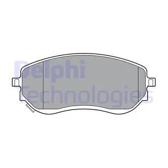 Jeu de 4 plaquettes de frein avant DELPHI LP3401