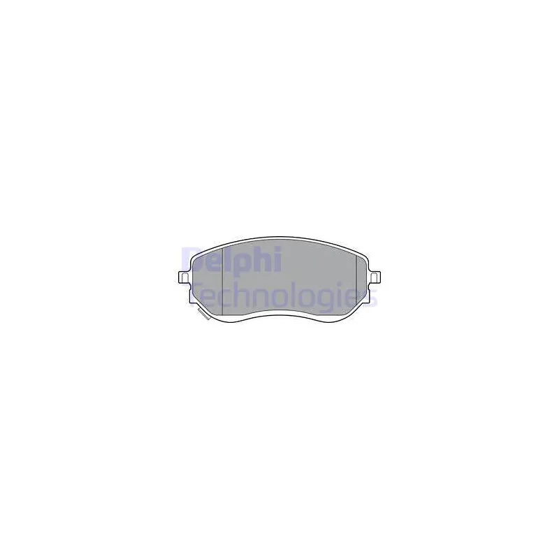 Jeu de 4 plaquettes de frein avant DELPHI LP3401