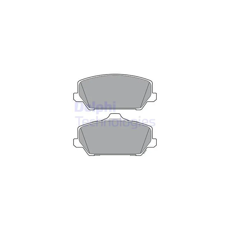Jeu de 4 plaquettes de frein avant DELPHI LP3403
