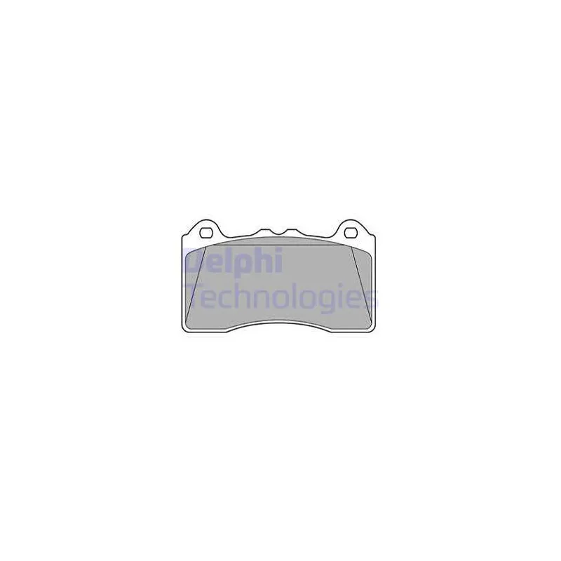 Jeu de 4 plaquettes de frein avant DELPHI LP3436