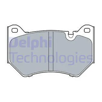 Jeu de 4 plaquettes de frein avant DELPHI LP3511