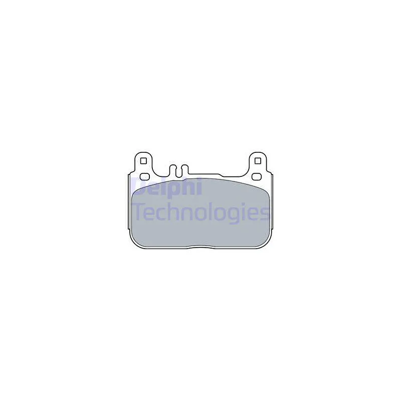 Jeu de 4 plaquettes de frein avant DELPHI LP3512