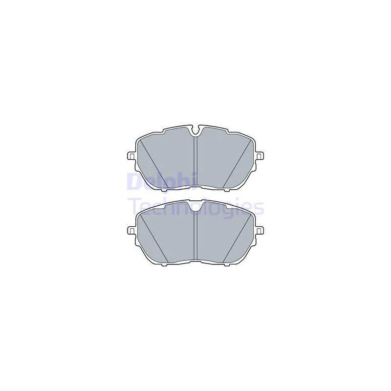 Jeu de 4 plaquettes de frein avant DELPHI LP3518
