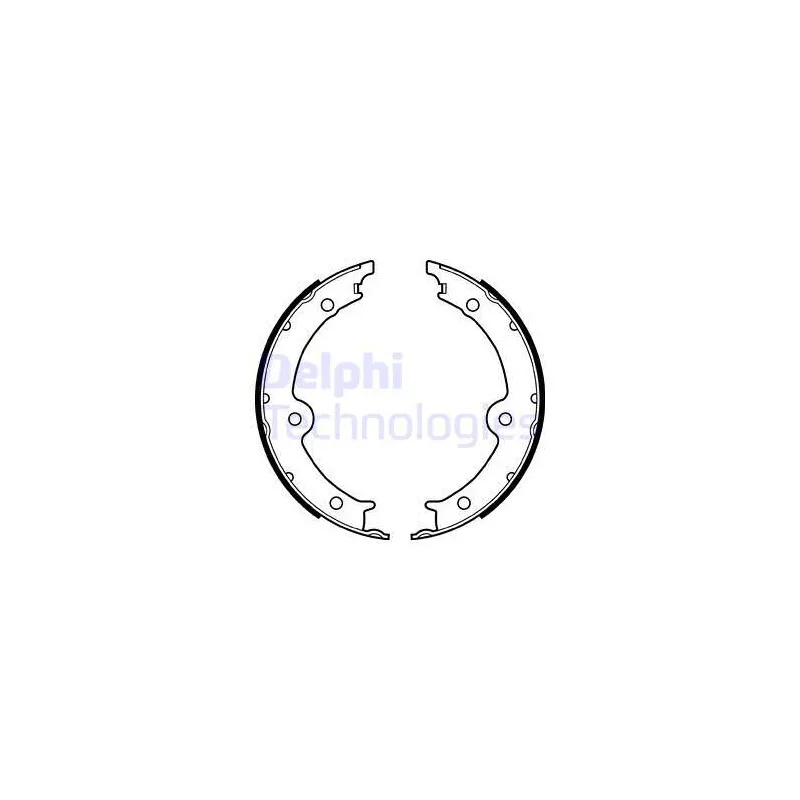 Jeu de mâchoires de frein DELPHI LS2131
