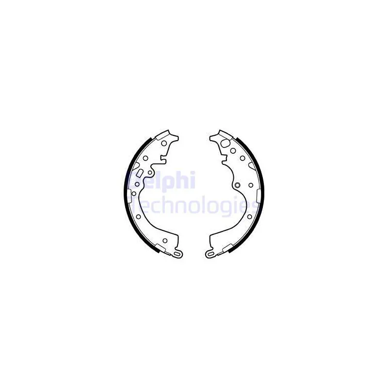 Jeu de mâchoires de frein DELPHI LS2133