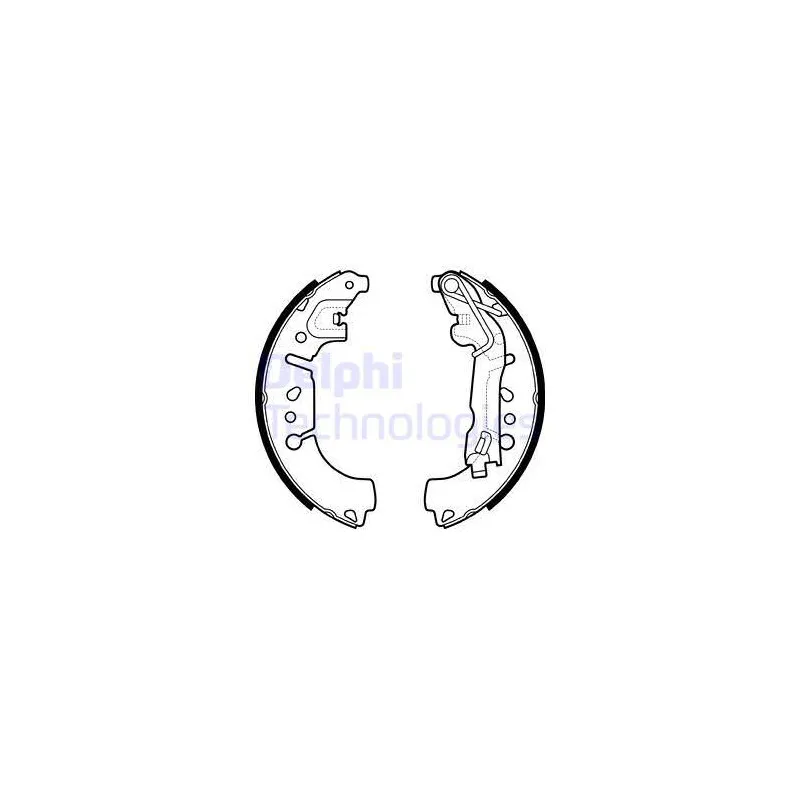 Jeu de mâchoires de frein DELPHI LS2135