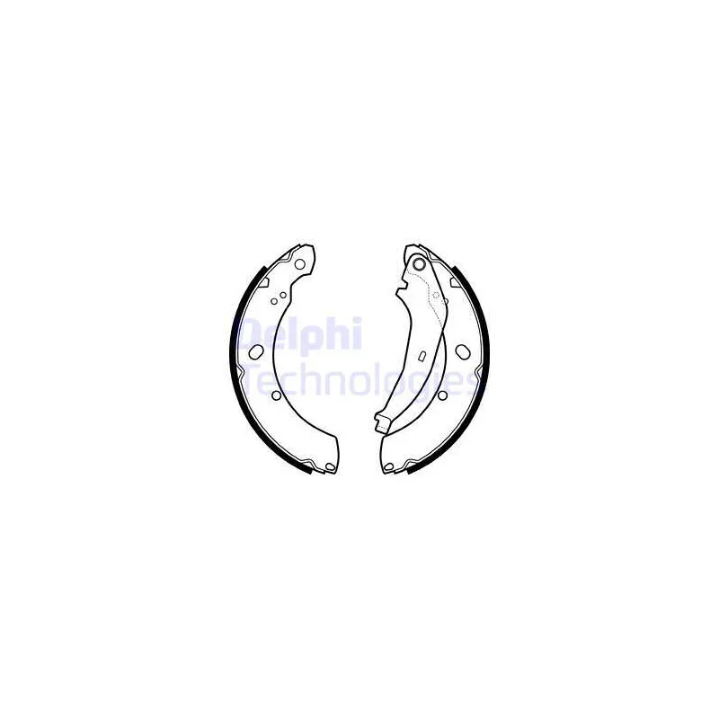 Jeu de mâchoires de frein DELPHI LS2136