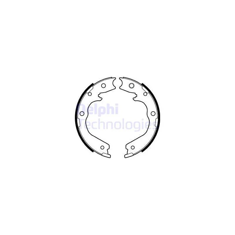 Jeu de mâchoires de frein DELPHI LS2137