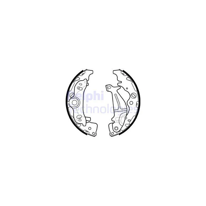 Jeu de mâchoires de frein DELPHI LS2138