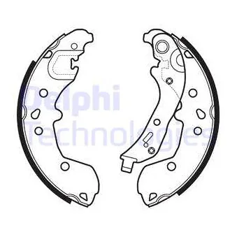 Jeu de mâchoires de frein DELPHI LS2148